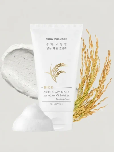 Thank You Farmer Rice Pure Clay Mask to Foam (150ml)