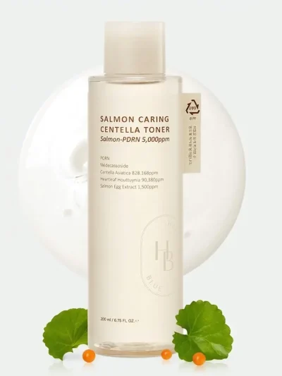 Heveblue Salmon Caring Centella Toner 200mL
