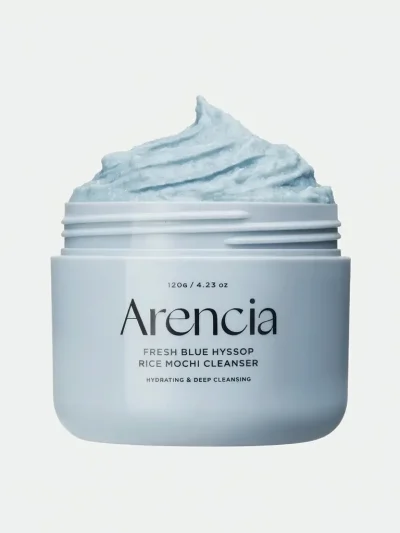 Arencia Fresh Blue Hyssop Rice Mochi Cleanser 120g