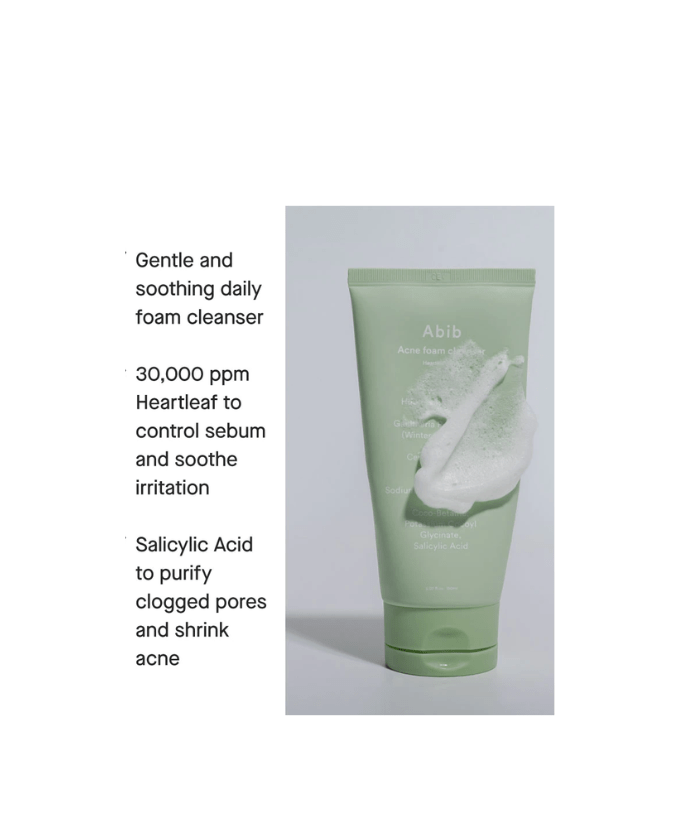Abib Acne Foam Cleanser Heartleaf Foam 150ml - Image 3