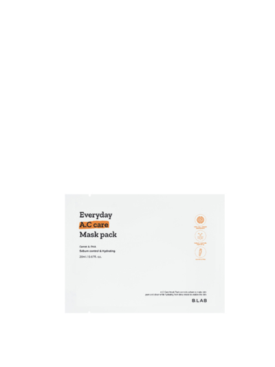 B-Lab Everyday Calming Mask Pack - A.C Care [Carrot & PHA]