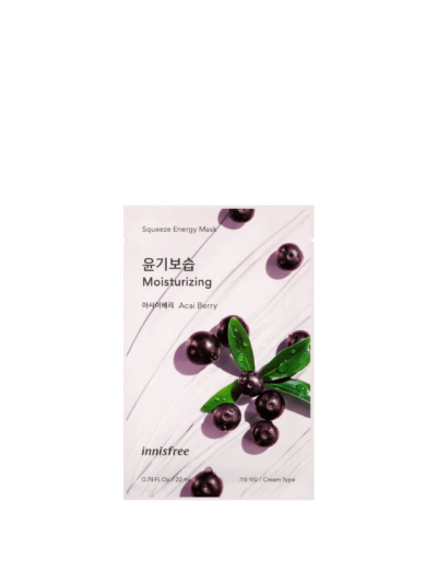 Innisfree Squeeze Energy Mask 22ml Acai berry *NEW 2022