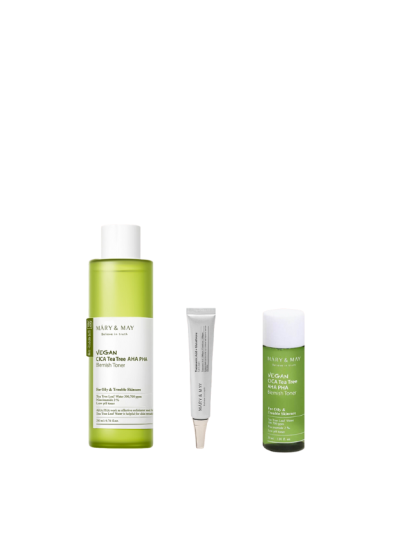 Mary & May Vegan CICA Teatree Toner Special Set (200ml + 30ml + 12g)