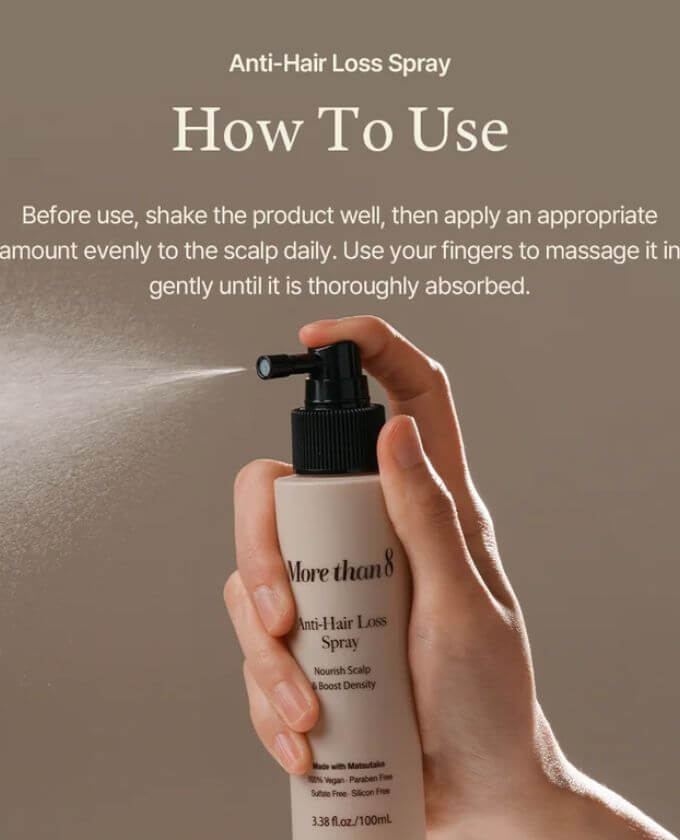 Morethan8 Anti-Hair Loss Spray 100ml - Image 3