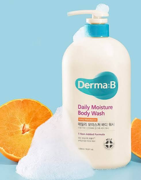 DermaB Daily Moisture Body Wash Juicy Mandarine 1000ml - Image 3