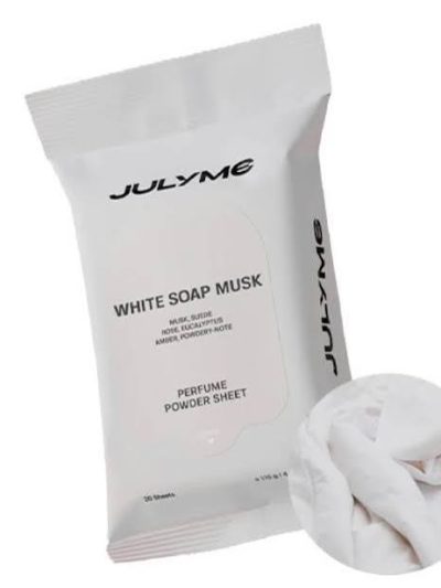 JULYME Perfume Powder Sheet White Soap Musk 20 Sheets