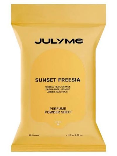 JULYME Perfume Powder Sheet Sunset Freesia 20 Sheets