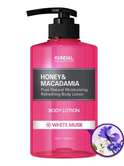 KUNDAL Honey & Macadamia Pure Body Lotion White Musk 500ml