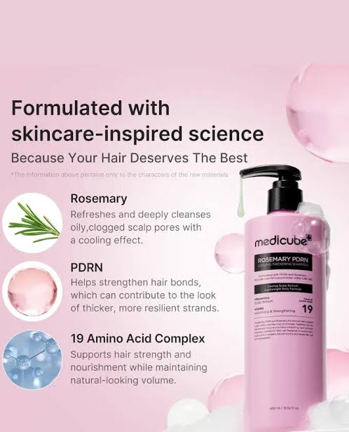 Medicube Rosemary Pdrn Cooling Thickening Shampoo 400ml - Image 4