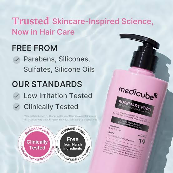 Medicube Rosemary Pdrn Cooling Thickening Shampoo 400ml - Image 3