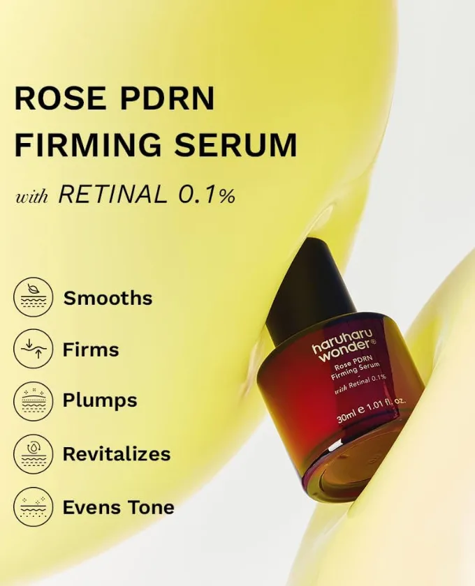 Haruharu Wonder Rose PDRN Firming Serum 30ml with Retinal 0.1% - Image 3