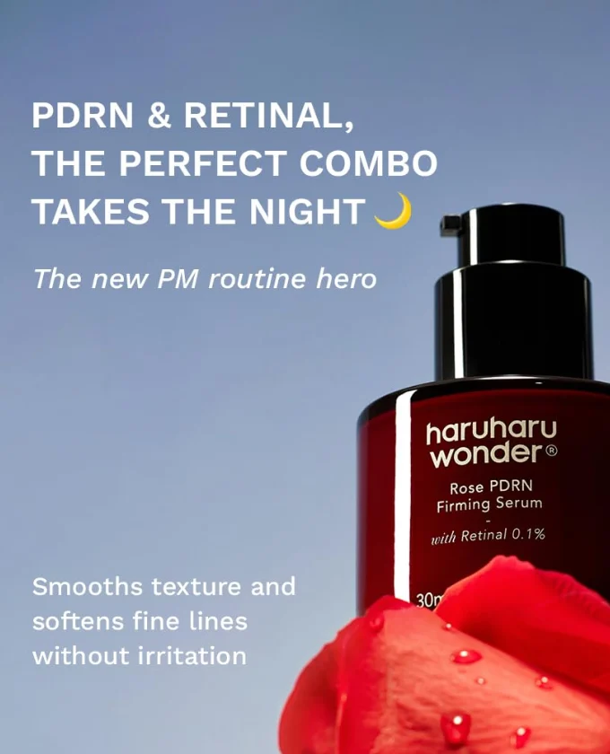 Haruharu Wonder Rose PDRN Firming Serum 30ml with Retinal 0.1% - Image 4
