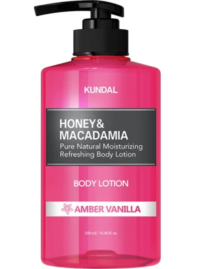 KUNDAL Honey & Macadamia Pure Body Lotion Amber Vanilla 500ml